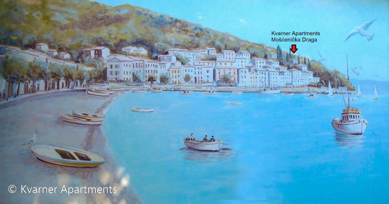Kvarner Apartments II - Mošćenička Draga Eksteriør billede